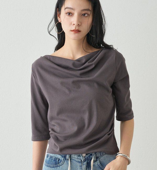  「ドレープカットソー」|Tシャツ・カットソー|