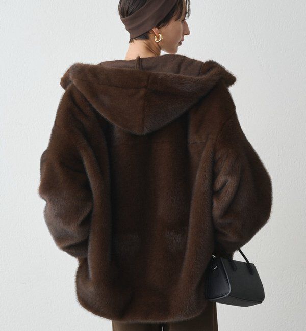  「フードフェイクファーブルゾン」|ベスト・ジレ|