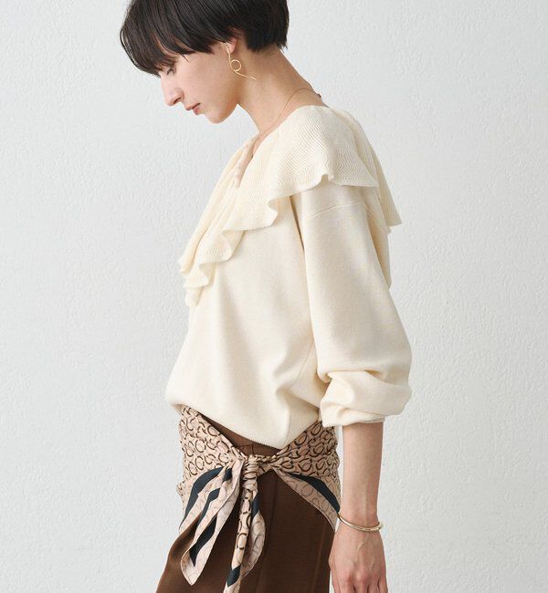  「フリルカラーニット」|ニット・セーター|