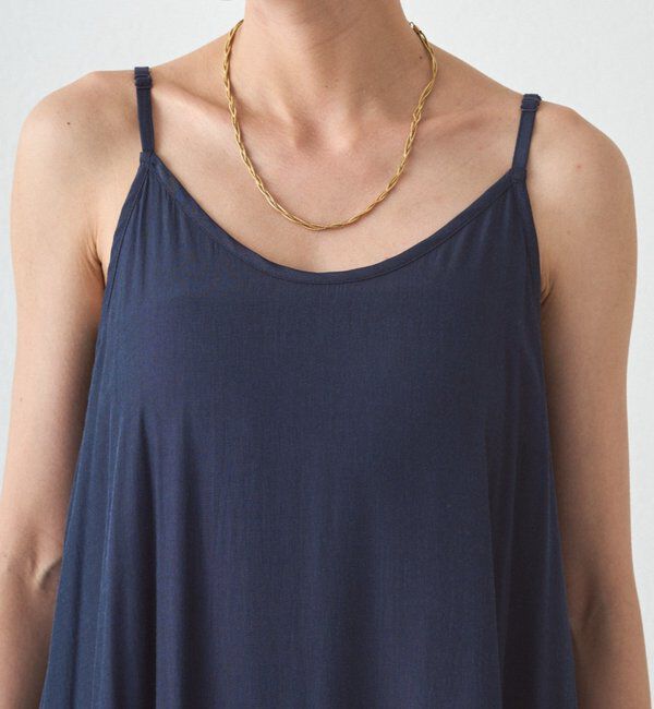  「サテンティアードキャミワンピース」|ワンピース|