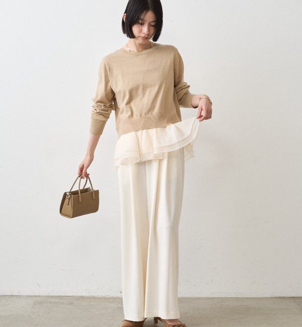  「ペプラムニットカーデ」|ニット・セーター|