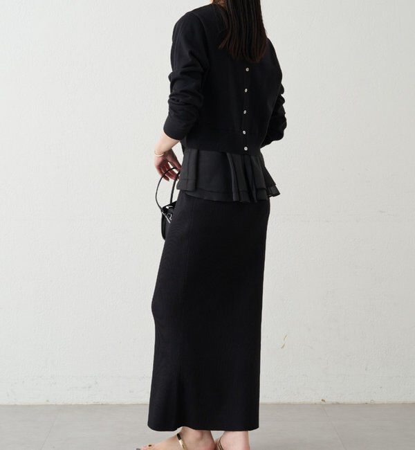  「ペプラムニットカーデ」|ニット・セーター|