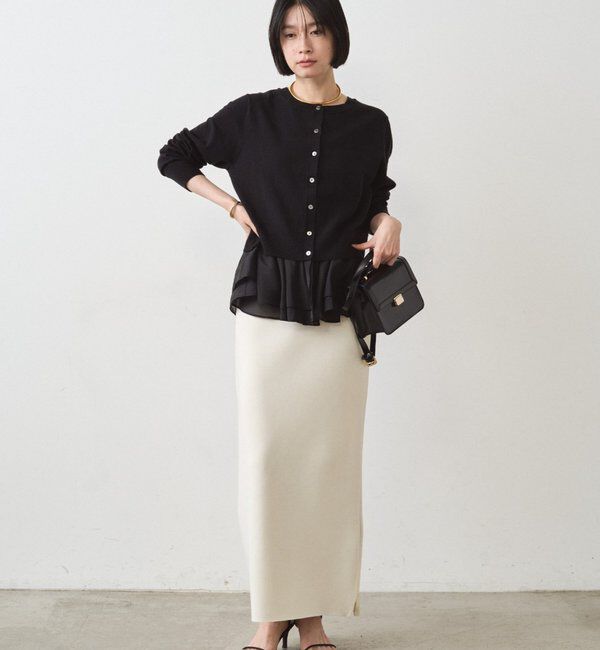  「ペプラムニットカーデ」|ニット・セーター|