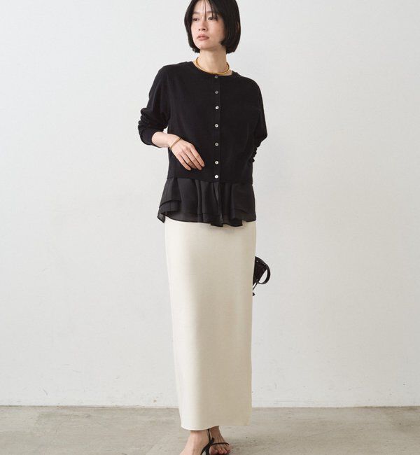 「ペプラムニットカーデ」|ニット・セーター|