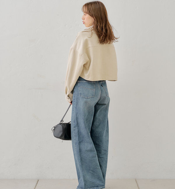  「【WEB限定/REVIVAL】胸ロゴショート丈スエードジップブルゾン」|ブルゾン・スタジャン|