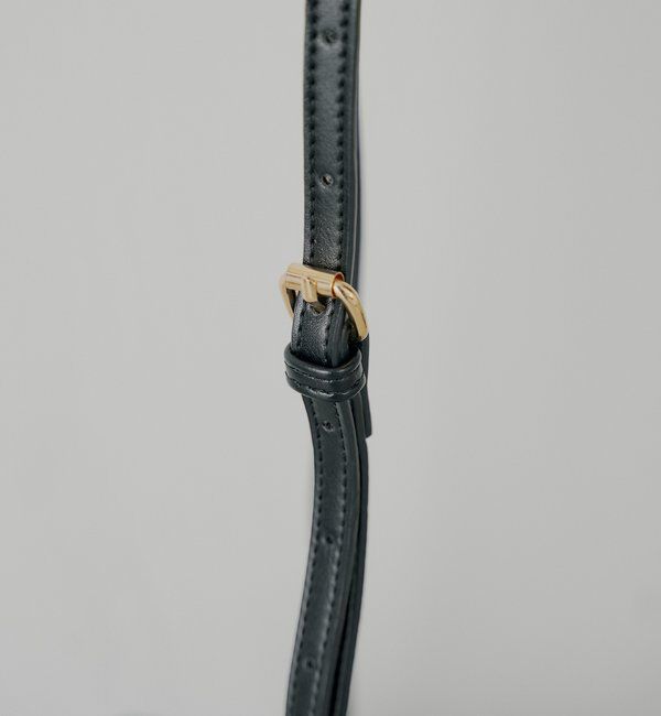  「ロゴチャーム付きスエードムートンバッグ」|ボストンバッグ|