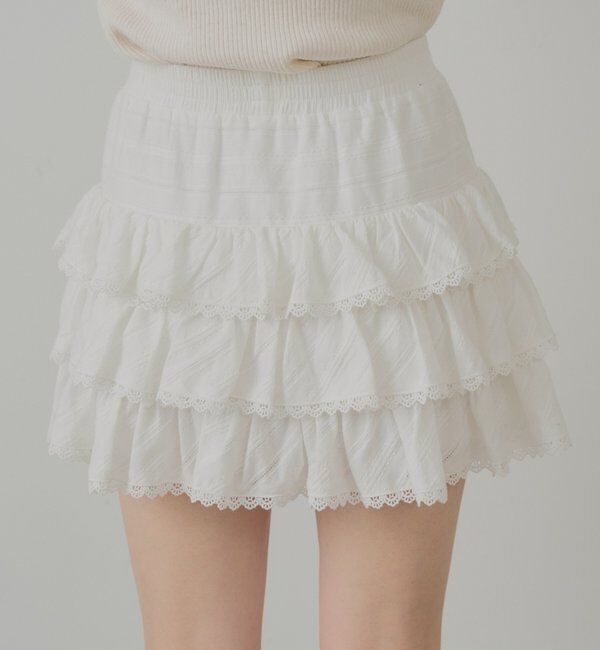  「フリルティアードミニスカート」|スカート|