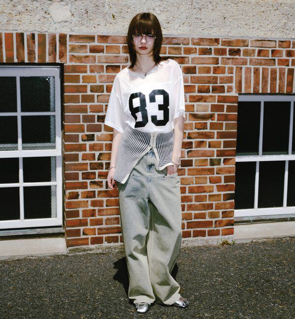  「SLASH POCKET BLAST WIDE DENIM」|デニム|