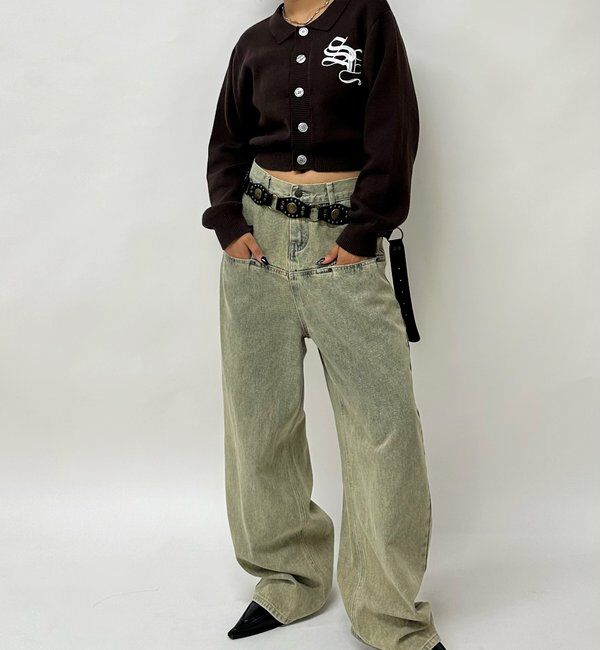  「SLASH POCKET BLAST WIDE DENIM」|デニム|