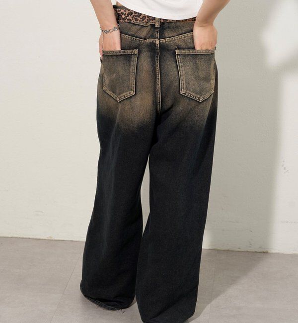  「SLASH POCKET BLAST WIDE DENIM」|デニム|