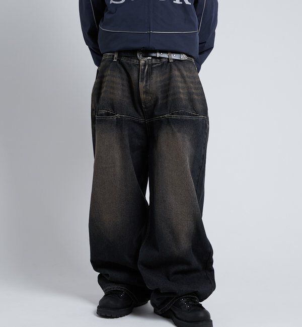  「SLASH POCKET BLAST WIDE DENIM」|デニム|