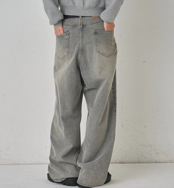  「SLASH POCKET BLAST WIDE DENIM」|デニム|