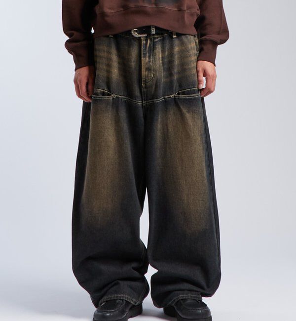  「SLASH POCKET BLAST WIDE DENIM」|デニム|インディゴブルー