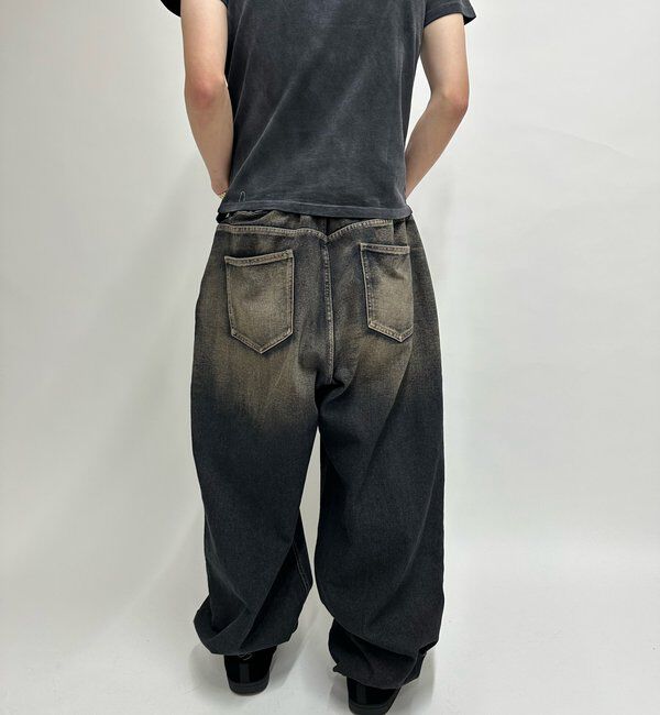  「SLASH POCKET BLAST WIDE DENIM」|デニム|