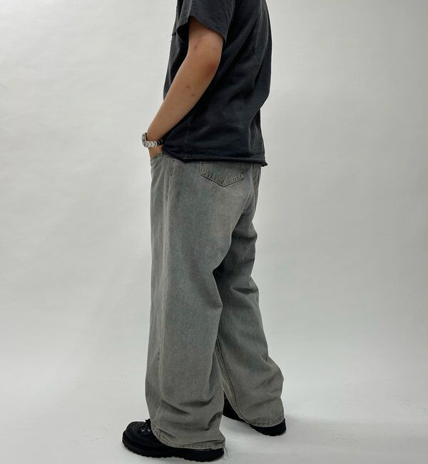  「SLASH POCKET BLAST WIDE DENIM」|デニム|