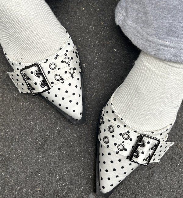  「【HiNT】 BELT STRAP MULE PUMPS」|パンプス|