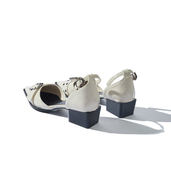  「【HiNT】 BELT STRAP MULE PUMPS」|パンプス|