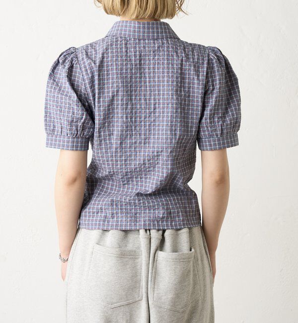  「パフスリーブギャザーブラウス」|シャツ・ブラウス|