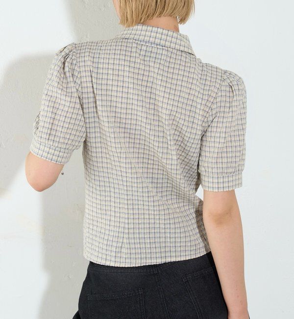  「パフスリーブギャザーブラウス」|シャツ・ブラウス|