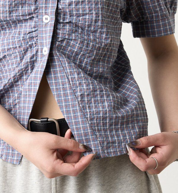  「パフスリーブギャザーブラウス」|シャツ・ブラウス|