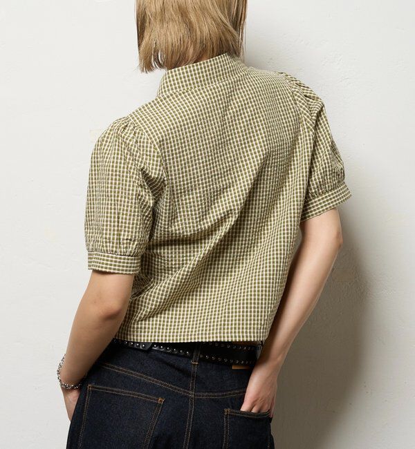  「パフスリーブギャザーブラウス」|シャツ・ブラウス|