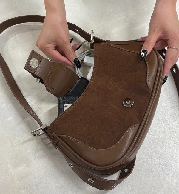  「スウェードベルトミニショルダー」|トートバッグ|