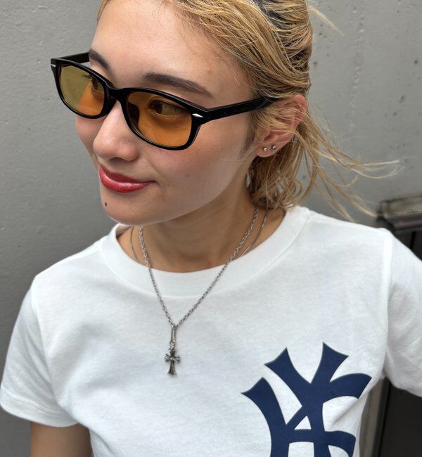  「オーバルカラーサングラス」|サングラス|イエロー