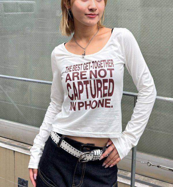  「【WEB限定】MESSAGE TOPS」|Tシャツ・カットソー|