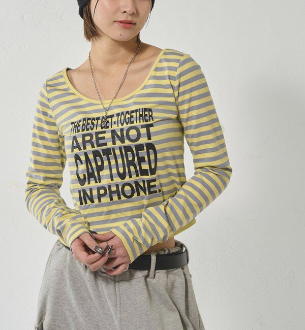  「【WEB限定】MESSAGE TOPS」|Tシャツ・カットソー|