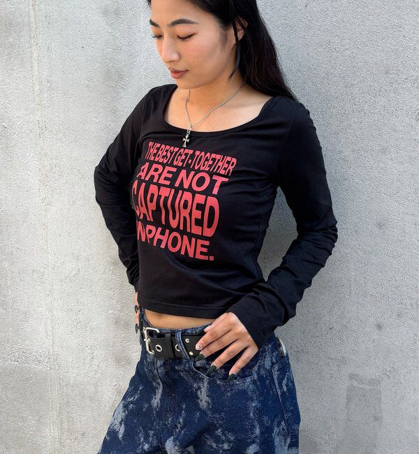  「【WEB限定】MESSAGE TOPS」|Tシャツ・カットソー|