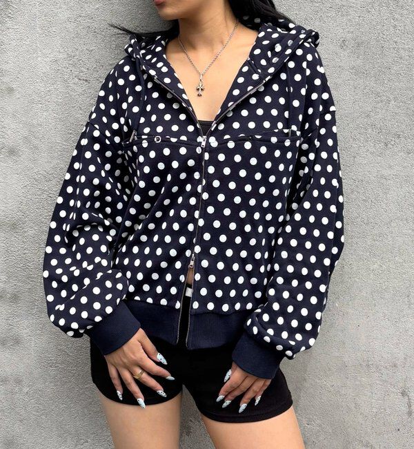  「SLASH POCKET HOODIE」|パーカー|ミッドナイトブルー