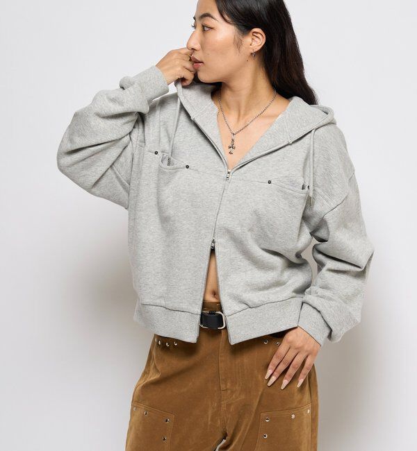  「SLASH POCKET HOODIE」|パーカー|