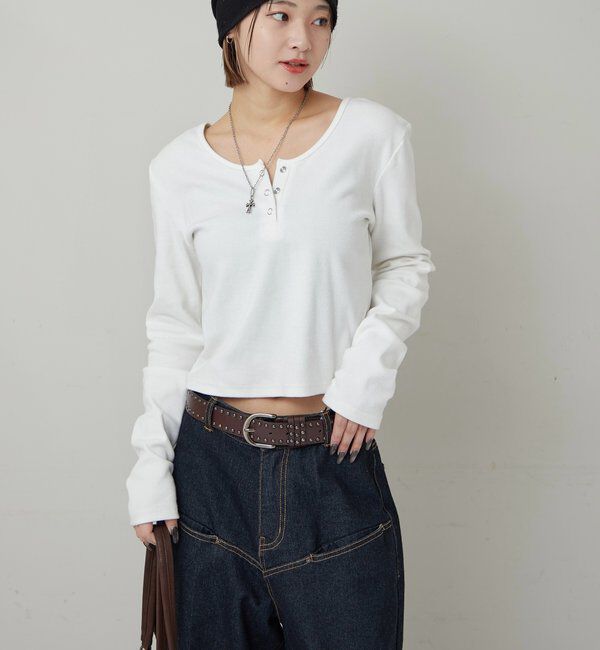  「RING DOT L/S TOPS」|Tシャツ・カットソー|