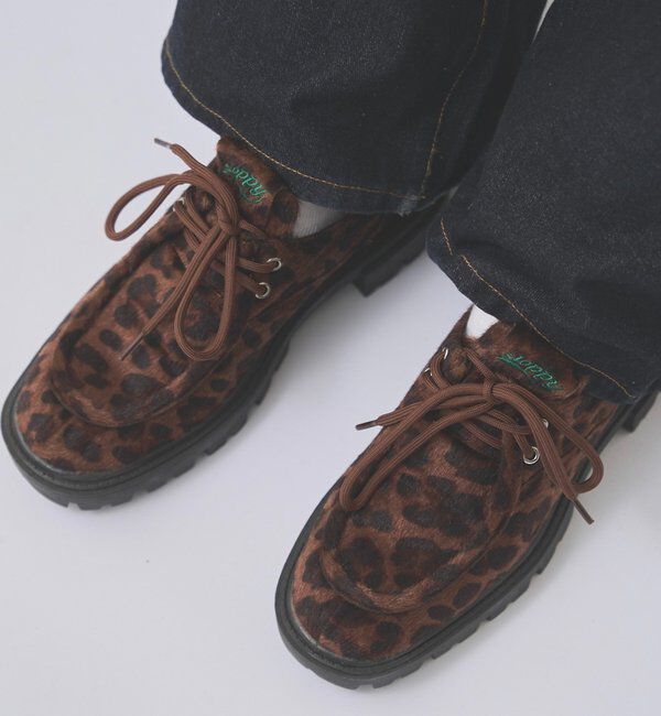  「【SLOPPY】COLOR-BLOCKED PLATFORM LOAFERS」|その他|ブラウン