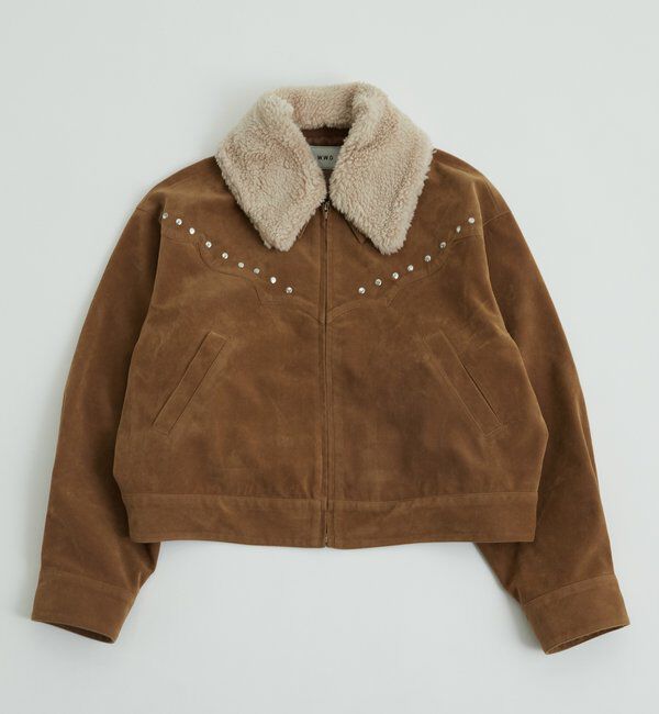  「BOA COLLAR STUDDED SUEDE BLOUSON」|ブルゾン・スタジャン|
