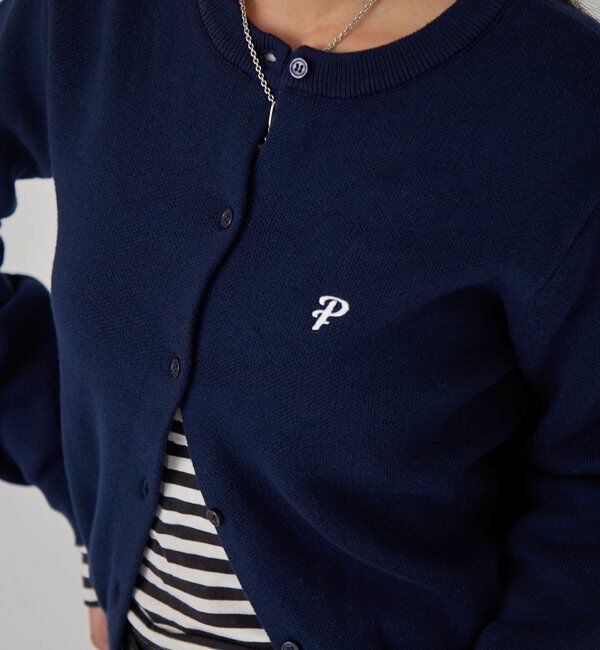  「ONE-POINT CREW CARDIGAN」|カーディガン|