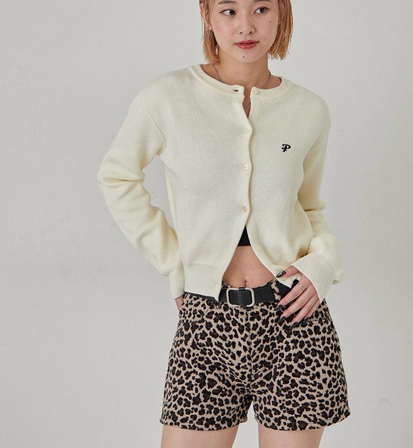  「ONE-POINT CREW CARDIGAN」|カーディガン|