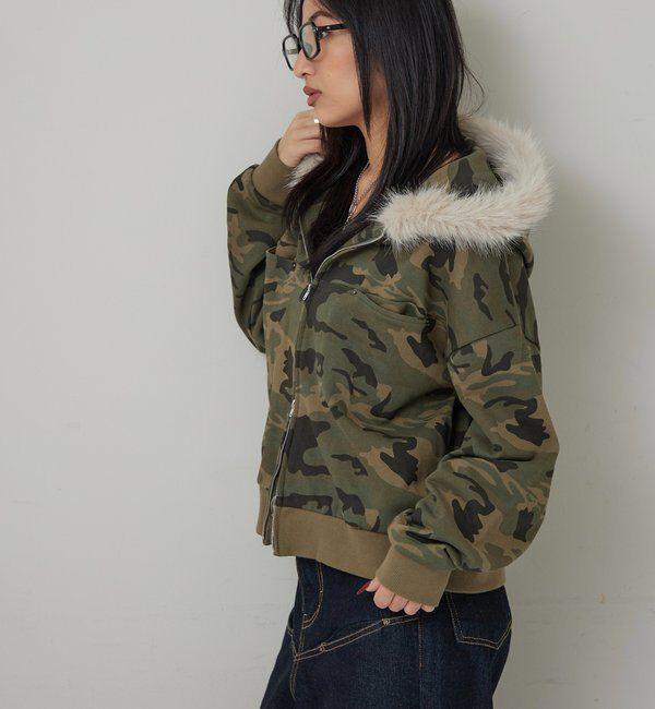  「SLASH POCKET FUR PARKA」|パーカー|