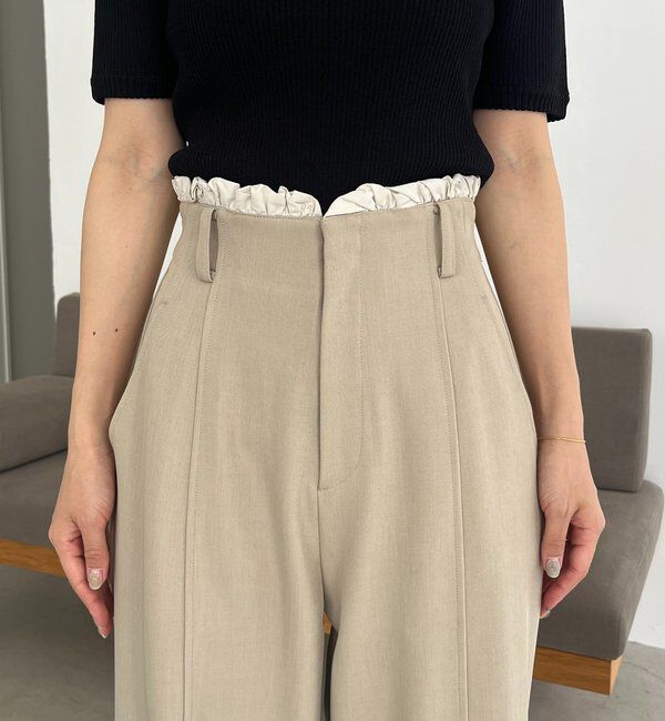  「フリルウエストパンツ」|チノ|