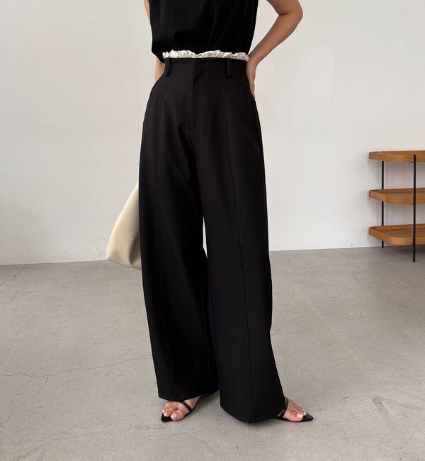  「フリルウエストパンツ」|チノ|