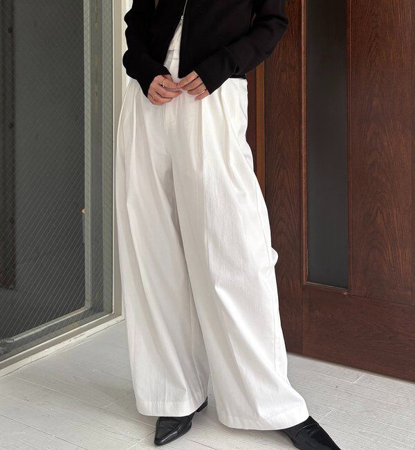  「【選べる4サイズ展開】2タックコットンパンツ」|チノ|