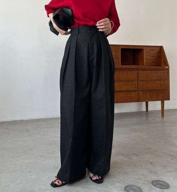  「【選べる4サイズ展開】2タックコットンパンツ」|チノ|