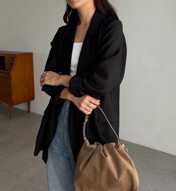  「【全骨格細見え/オフィスコーデにも◎】ライトテーラージャケット」|テーラードジャケット|