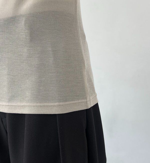  「【前後2WAY】2WAYボートネックシアーロンT」|Tシャツ・カットソー|