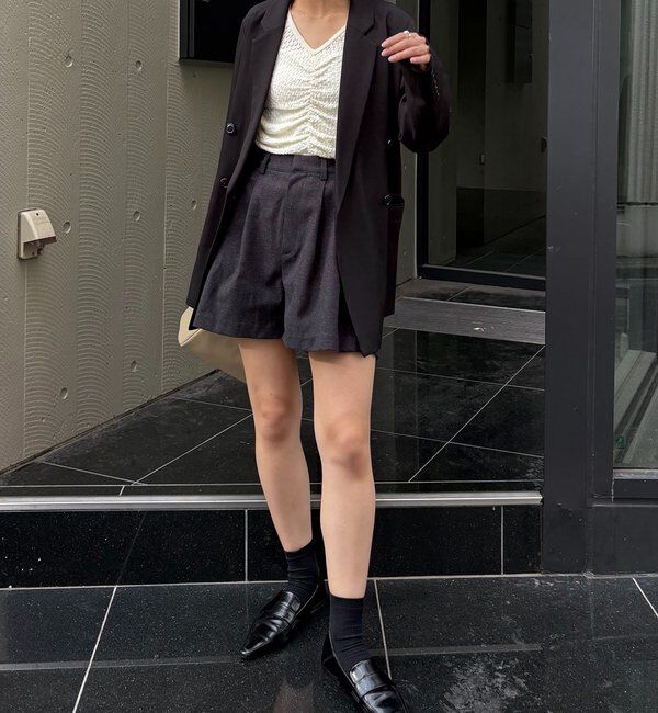  「【全骨格細見え◎】Wテーラージャケット」|テーラードジャケット|