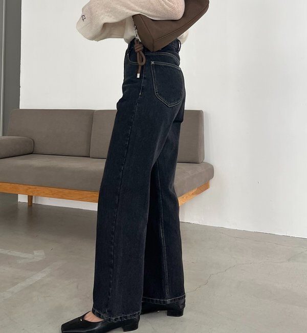  「【新色/人気アイテムがアップグレード】13ozハイウエストストレートデニム」|デニム|