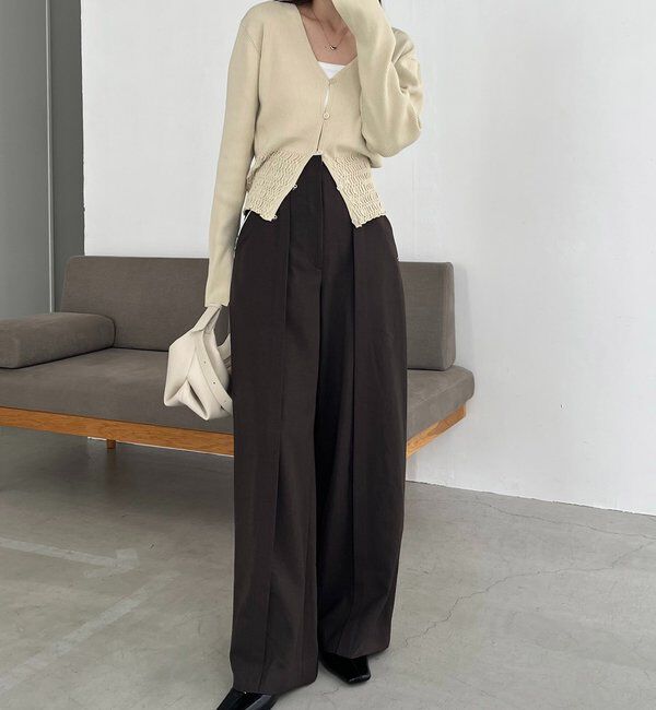  「〈C.L〉カットオフハイウエストパンツ」|チノ|