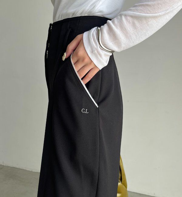  「〈C.L〉カットオフハイウエストパンツ」|チノ|