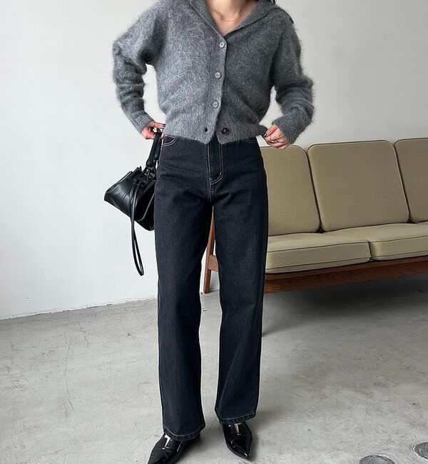  「【上質な着心地】WOOL100ミンクタッチカーディガン」|カーディガン|