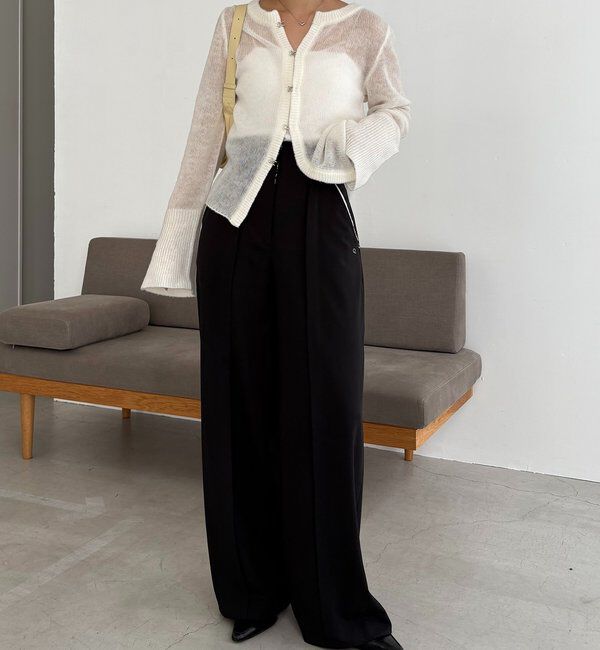  「テンセルウールホックカーディガン」|カーディガン|